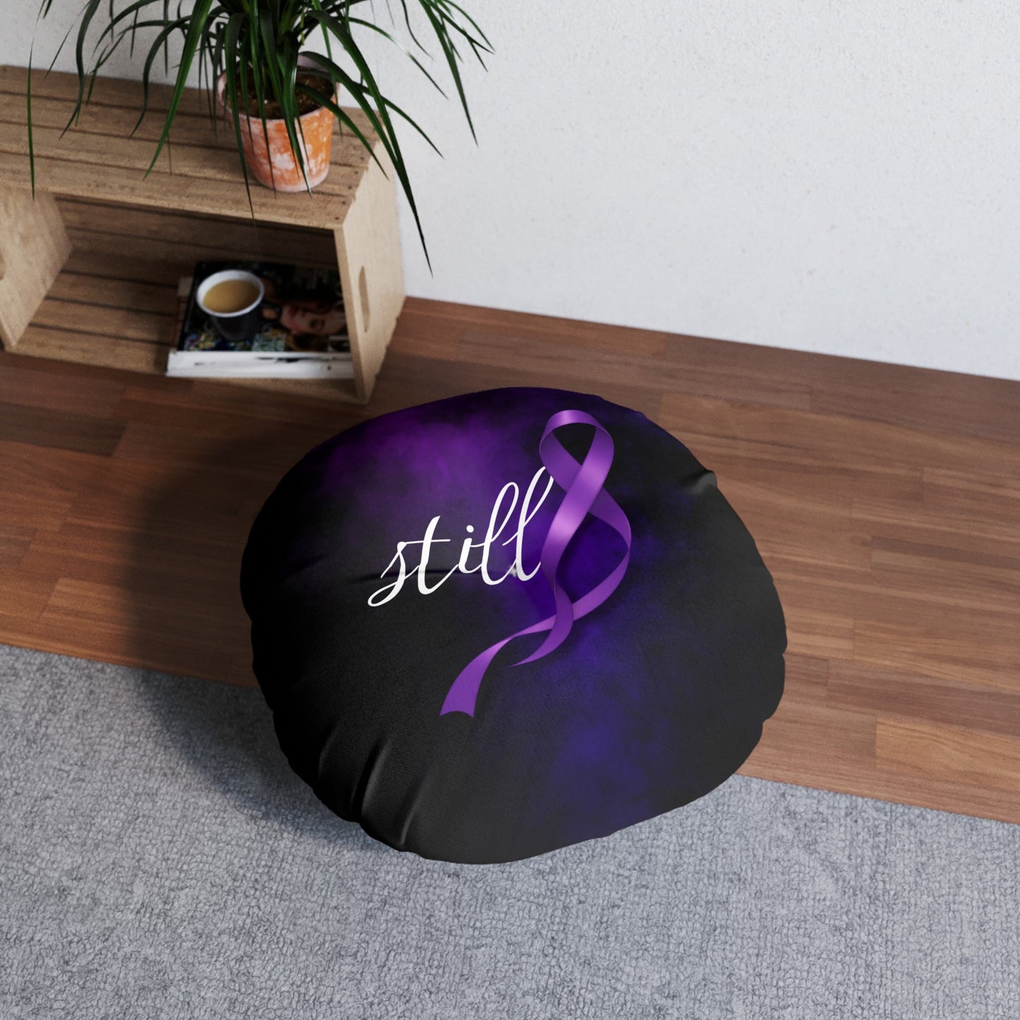 Cojín de Suelo Still | Diseño de Cinta de Concienciación sobre la Epilepsia