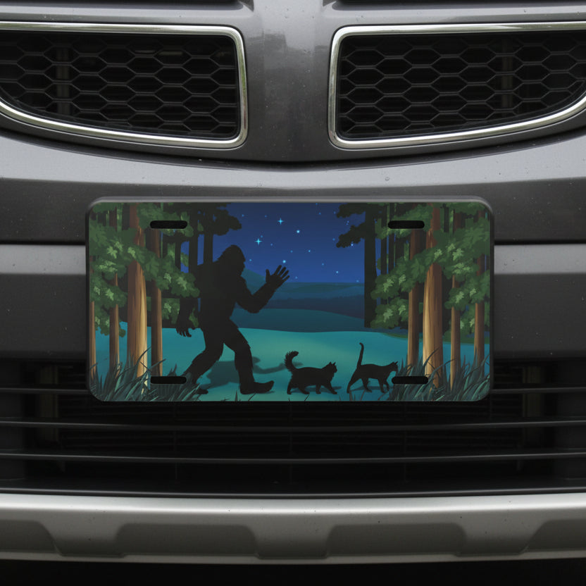 Catsquatch Vanity Plate – A Whimsical Touch for Your Vehicle