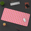 Tapis de bureau à motif de chat rose Blooming Chaos