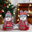 Poupée en tissu bonhomme de neige charmante pour décor festif