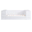 Twin Size Daybed with Storage Arms  Trundle and Charging Station White - Korvel
