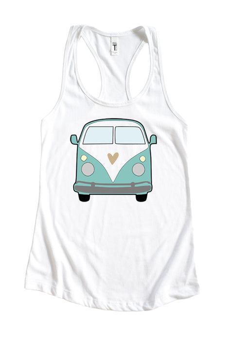 Beach Van Racerback Tank Top