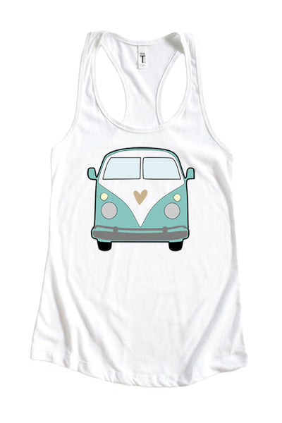 Beach Van Racerback Tank Top
