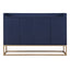 TREXM Modern Sideboard Elegant Buffet Cabinet with Large Storage Space for Dining Room, Entryway (Navy) - Korvel
