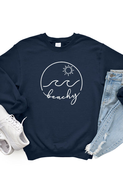 Cozy Beach Vibes Unisex Sweatshirt - Wildberry Waves - Korvel