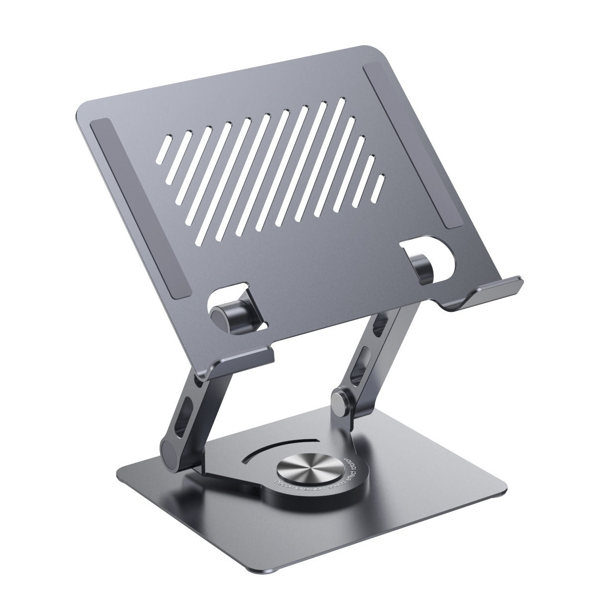 Dual arm support tablet stand with infinite adjustment, rotation, folding, heat dissipation, gaming phone stand - Korvel