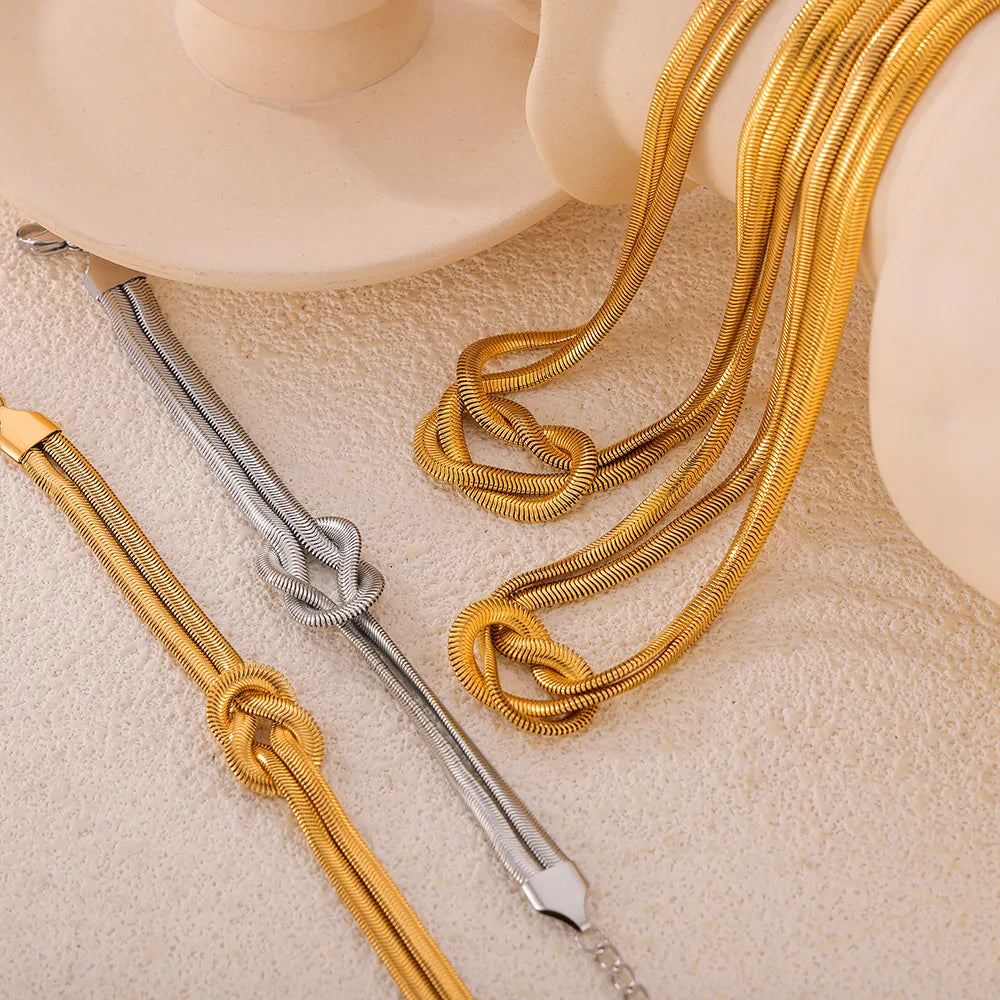 Titanium Steel Knot Bracelet - Korvel