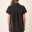 Robe Chemise à Manches Courtes avec Détails de Bouton et Col