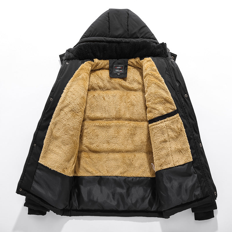 Men's Waterproof Fleece-Lined Parka Jacket