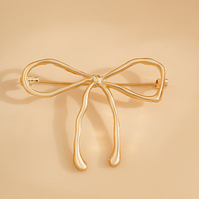 Elegant Lava Bow Brooch for Women - Versatile Accessory