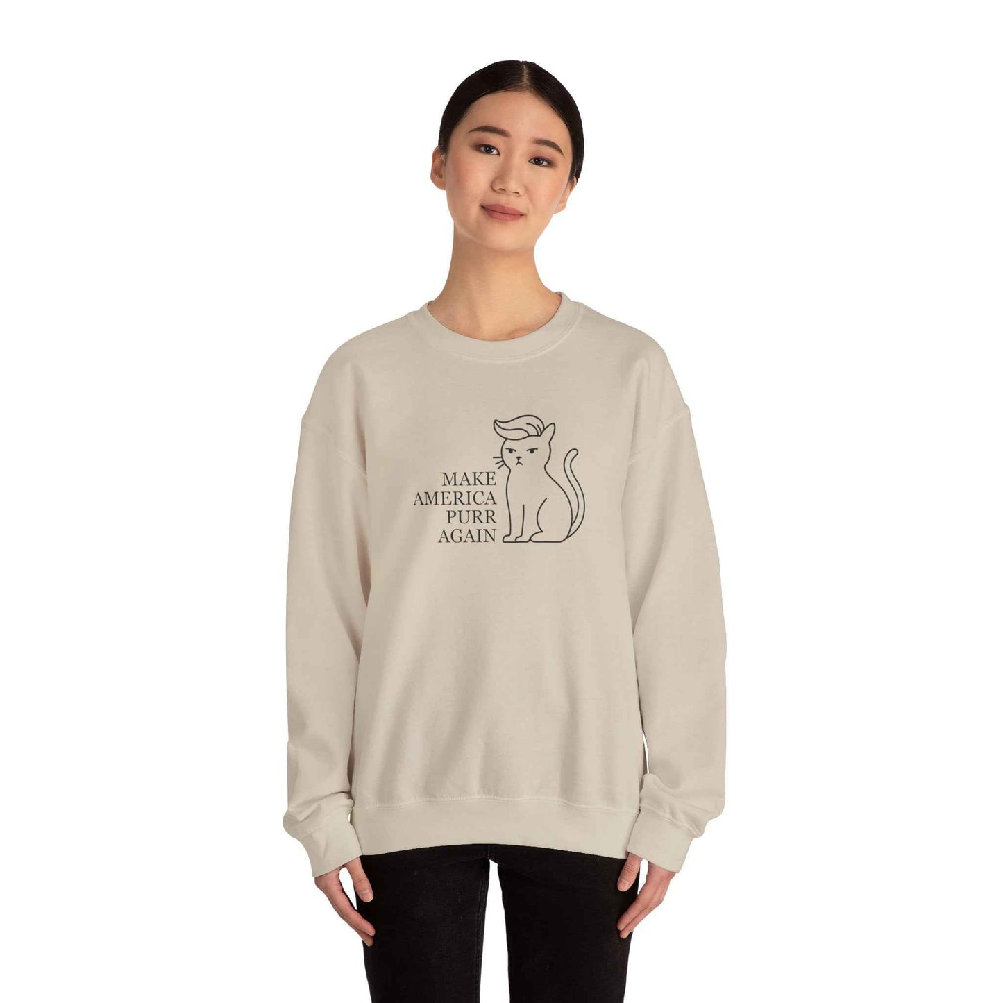 Rendre l'Amérique Purr à Nouveau Sweatshirt Parodique de Chat