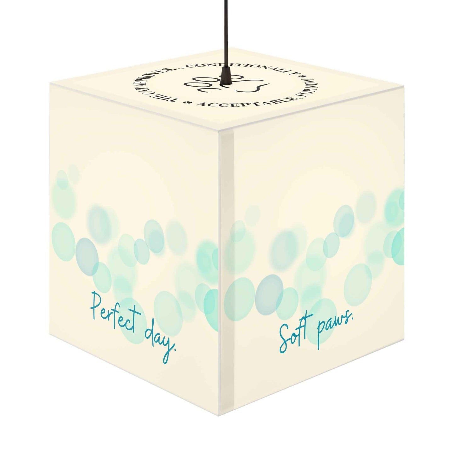 Soft Paws Perfect Day Cat Cube Lamp – Cozy Accent Light