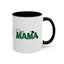 Christmas Cat Mama Accent Coffee Mug - 11oz & 15oz