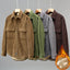 Men's Fleece Lined Casual Coat Shirt