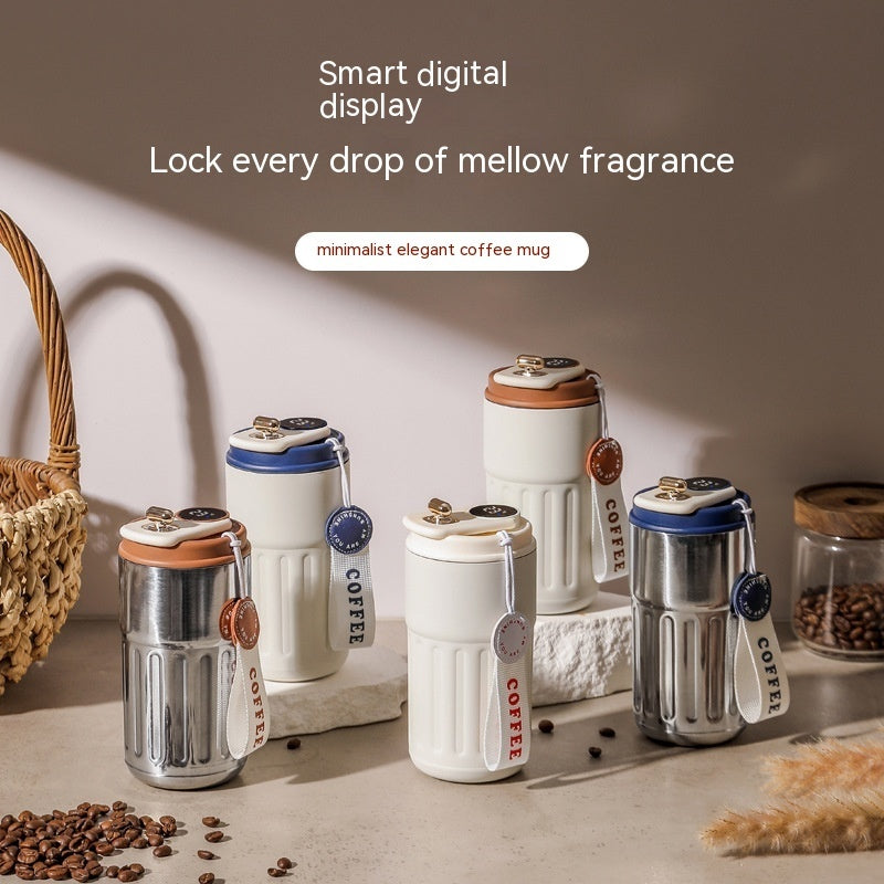 Botella Térmica Digital Inteligente - Taza de Acero Inoxidable Aislada de 450ml