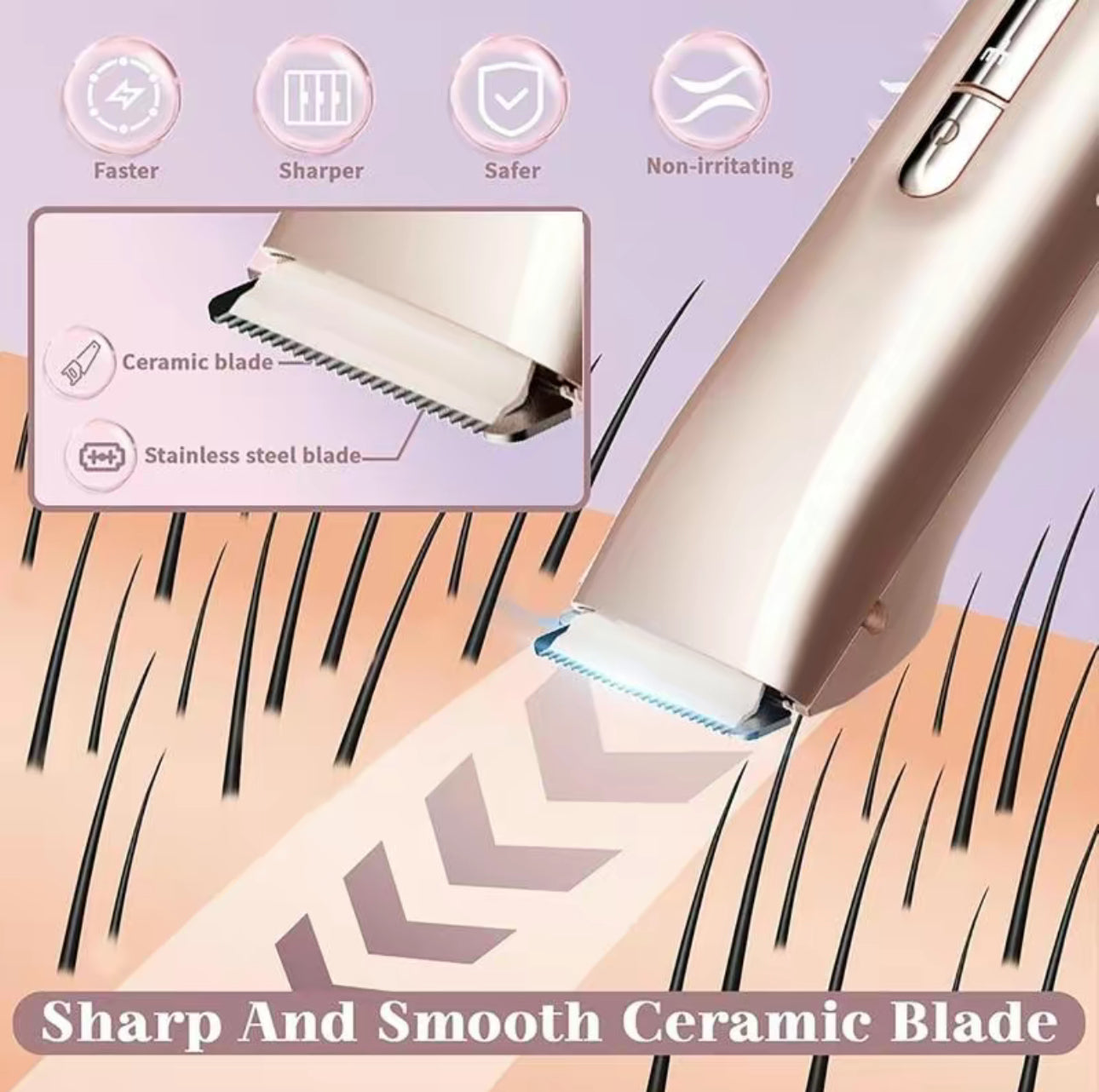 GlowShave Duo - 2-in-1 Electric Shaver