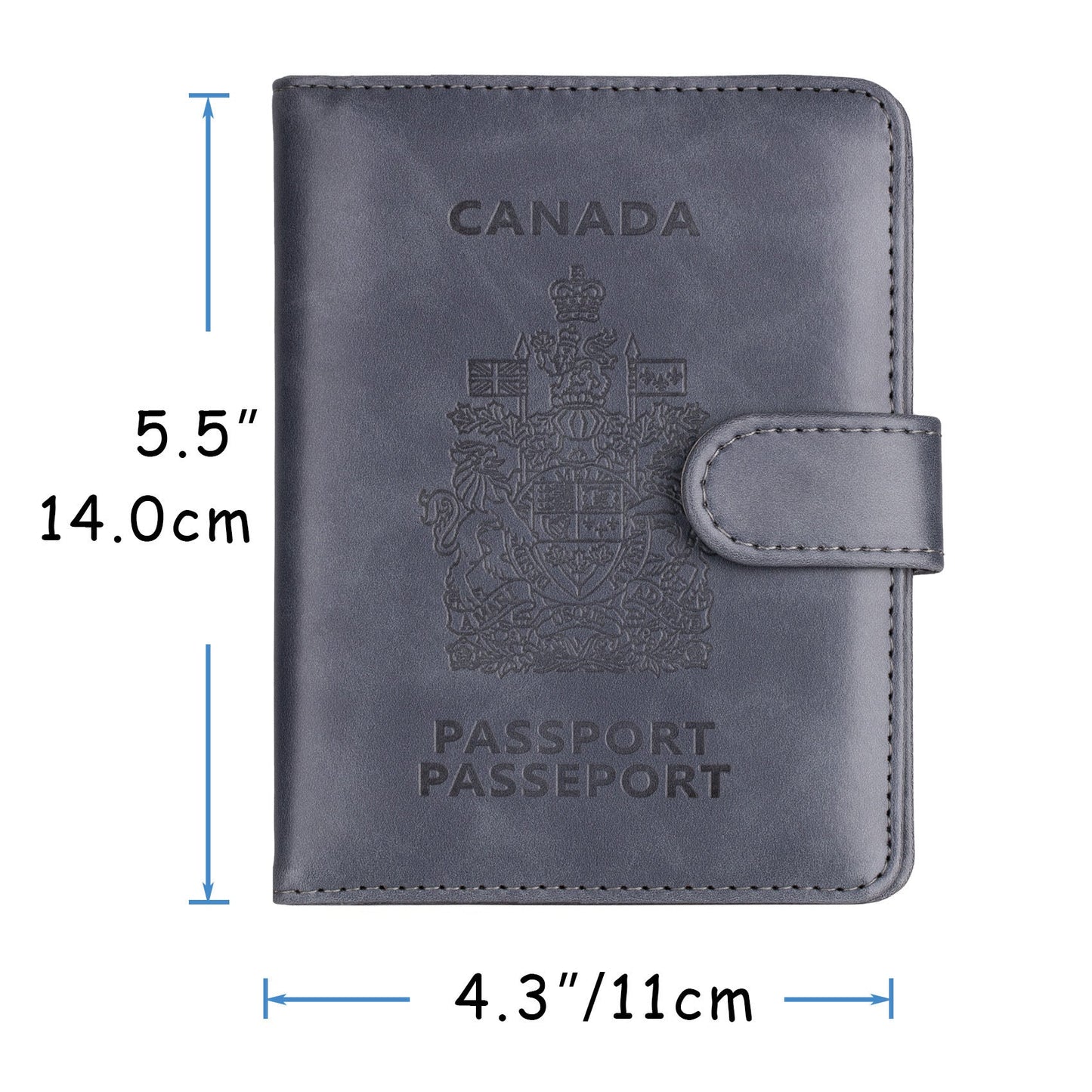 Housse de passeport anti-magnétique canadienne Buckle