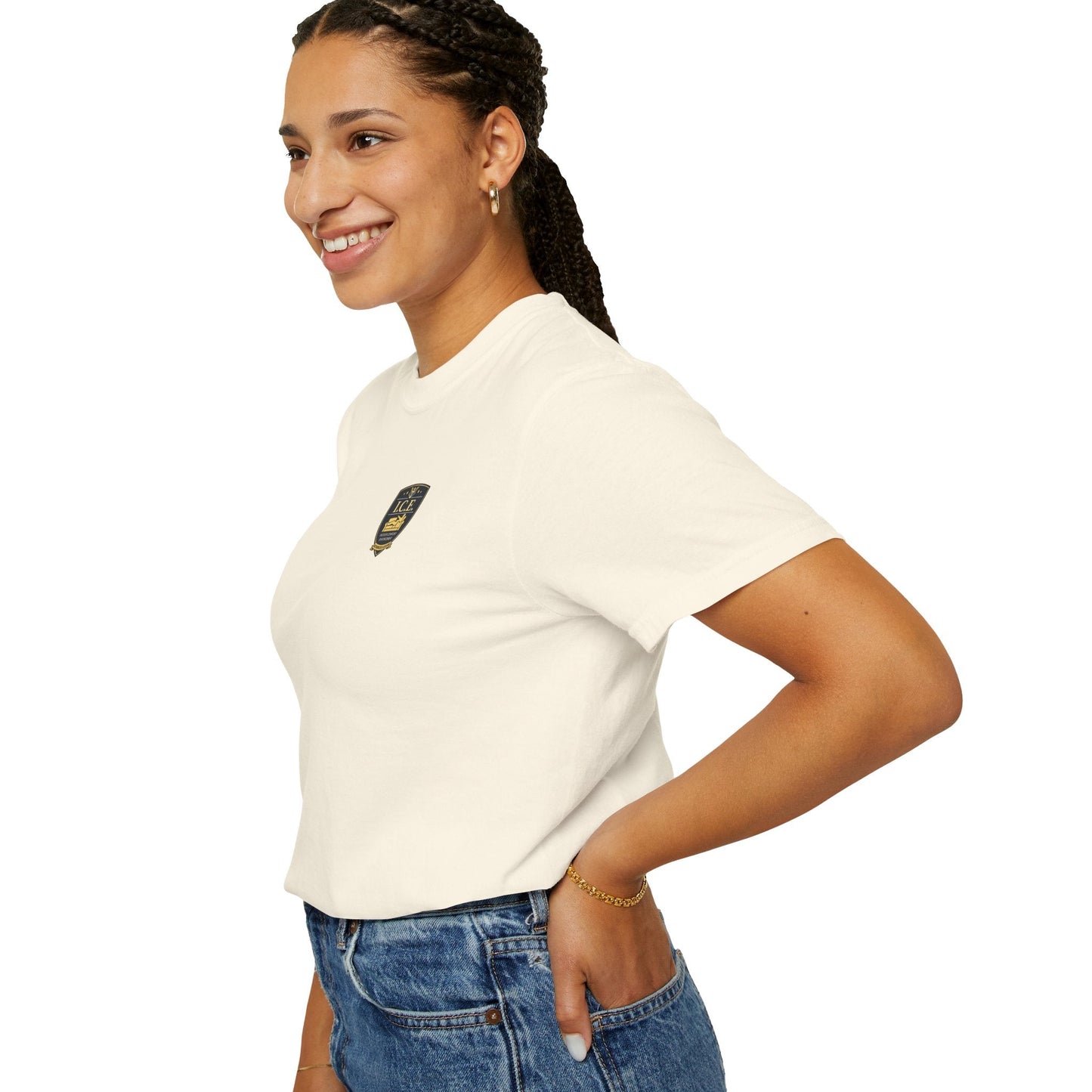 I.C.E. Badge T-Shirt | Institute of Cozy Excellence Tee