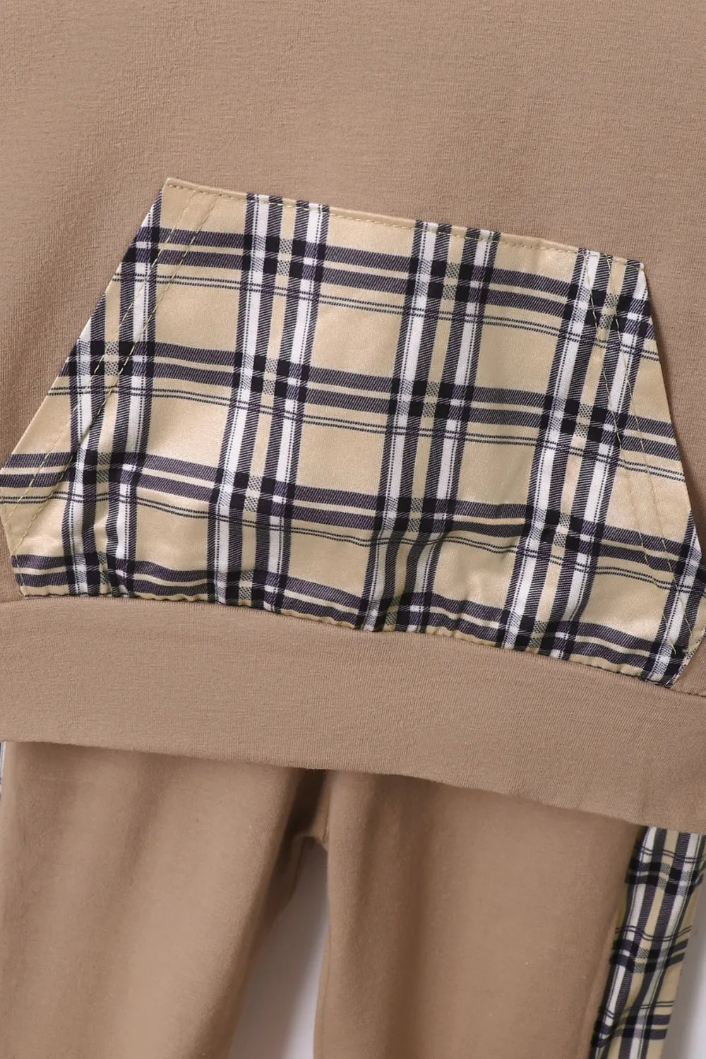 Children's Plaid Hoodie and pants Set - Korvel