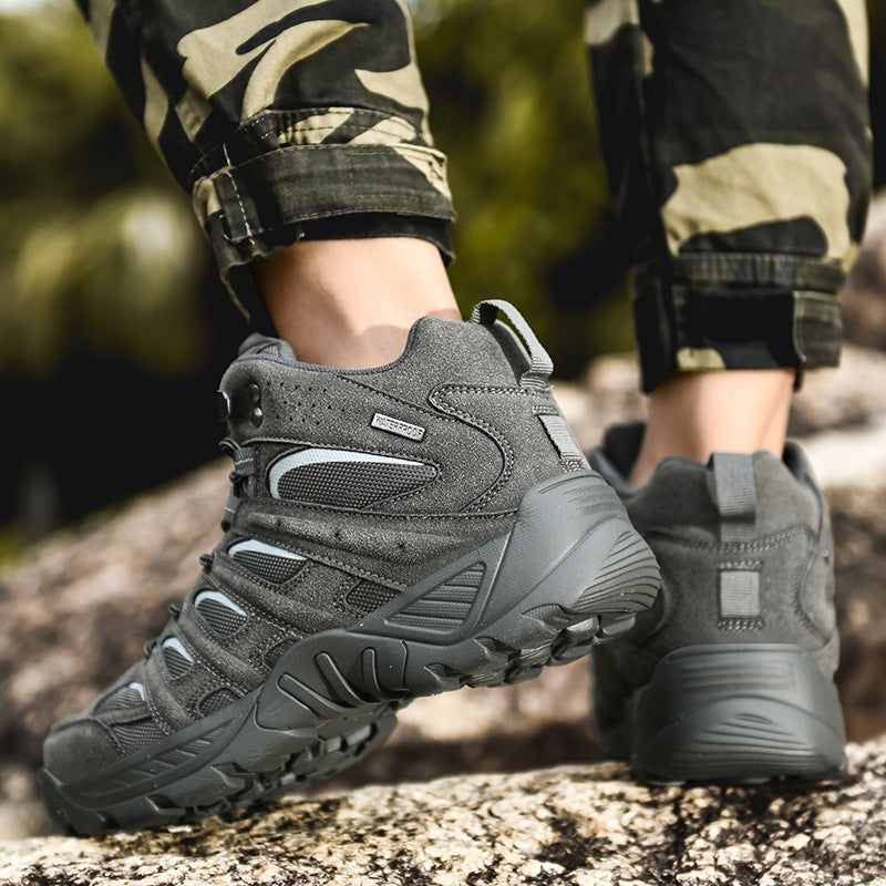 Premium Outdoor High-Top Hiking Boots for Men
