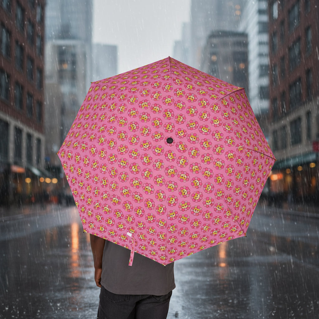 Parapluie Compact Énergie Féline Flower Power