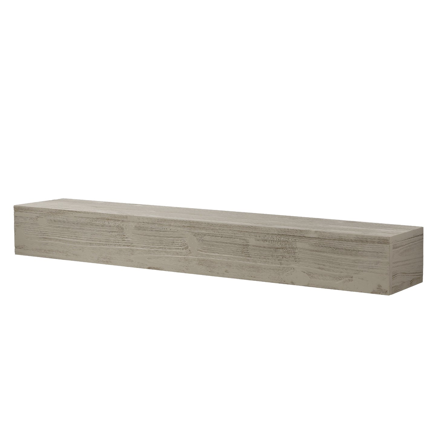 Mantel de cheminée en bois rustique de 60" - Étagère flottante murale