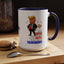 Taza de café de acento vibrante