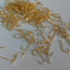 Rompin 100pcs fly fishing hook golden fishing hook small high carbon steel Fresh Water - Korvel