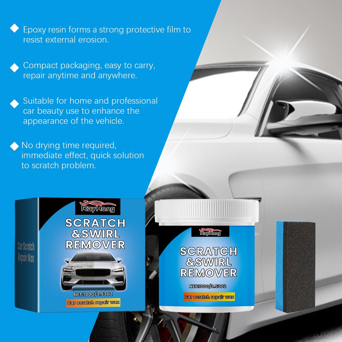 Car Scratch Repair Plaster Car Scratch Repair Car Paint Finish Care - Korvel