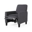 Smoke Fabric Push Back Chair for Elegant Home Décor - Korvel