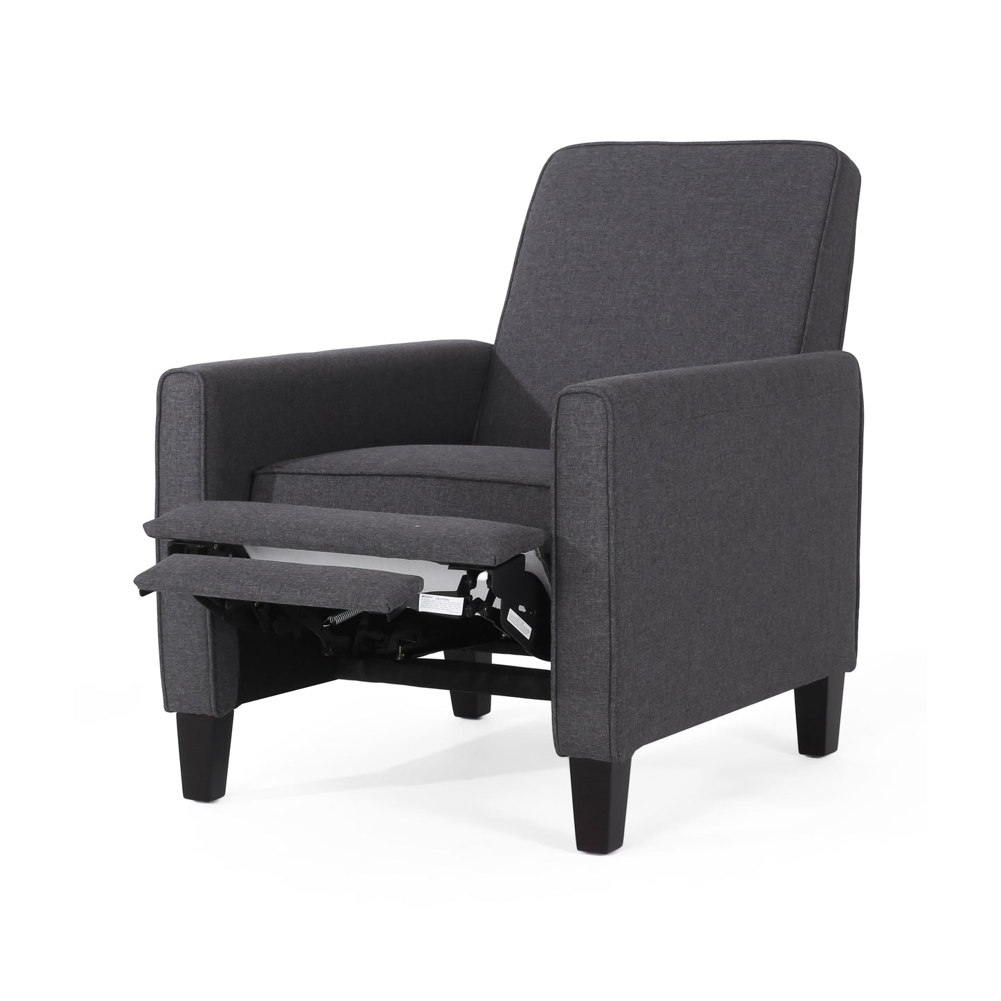 Smoke Fabric Push Back Chair for Elegant Home Décor - Korvel