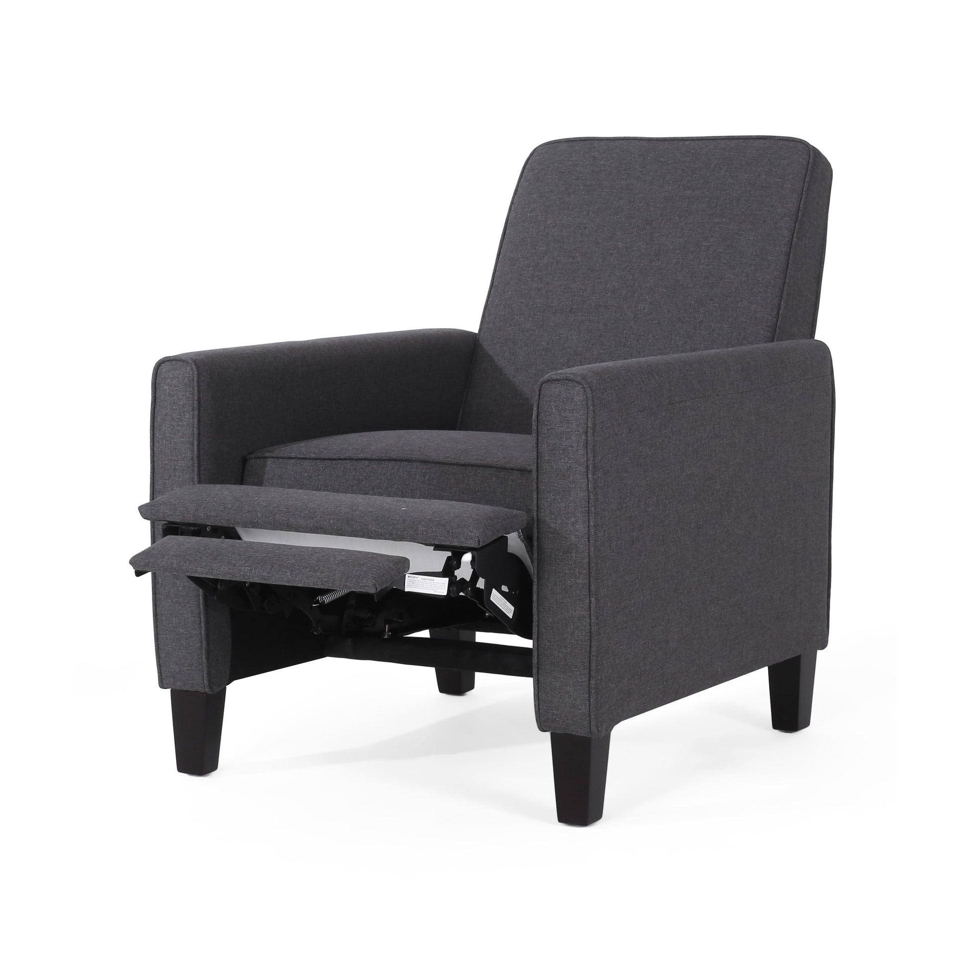 Smoke Fabric Push Back Chair for Elegant Home Décor - Korvel