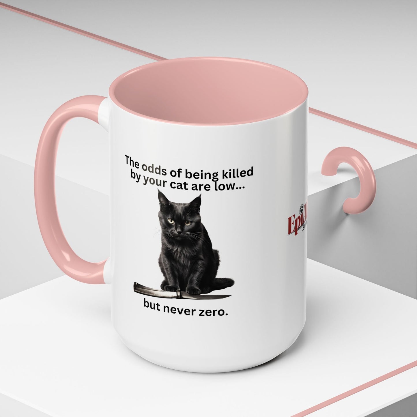 Charming Cat-Themed Accent Coffee Mug (11oz & 15oz) - Korvel