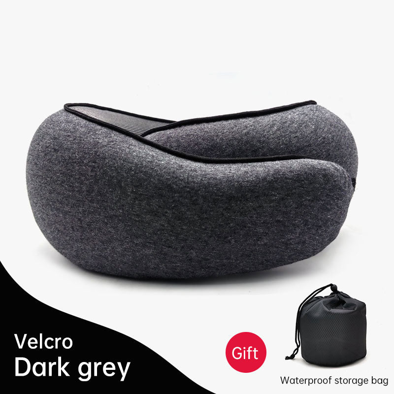 Memory Foam Neck Pillow Cervical Vertebra Travel Portable Noon Break Aircraft U Type Of Pillow Sleep Camping Pillow Carry Bag - Korvel