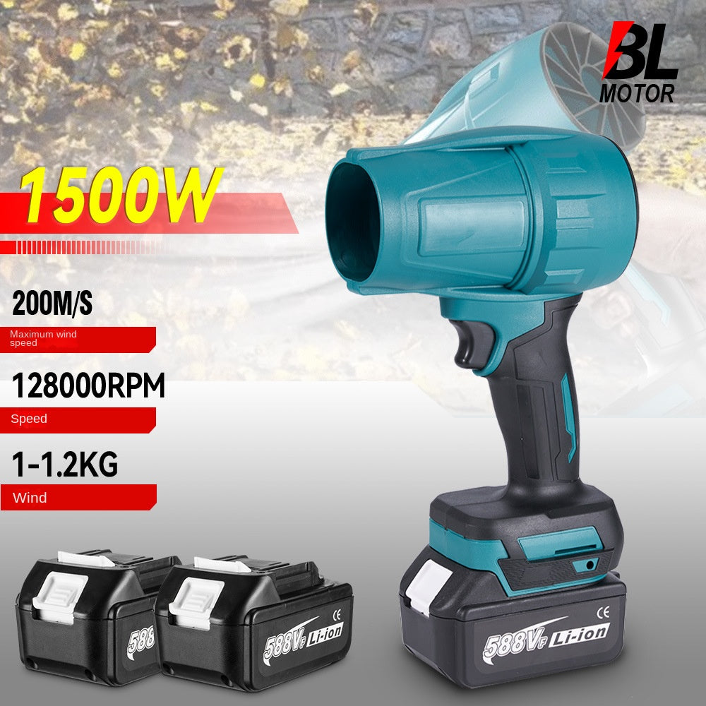 Brushless turbocharged storm blower and snow blower compatible with Makita battery 18V high power - Korvel
