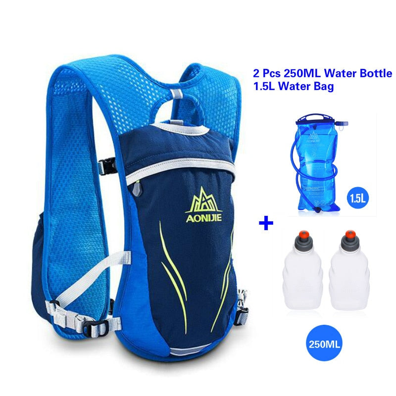 AONIJIE Running Marathon Hydration Nylon 5.5L Outdoor Running Bags Hiking Backpack Vest Marathon Cycling Backpack - Korvel