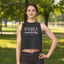 Stable Instability Epilepsy Awareness Crop Tank - Purple Ribbon