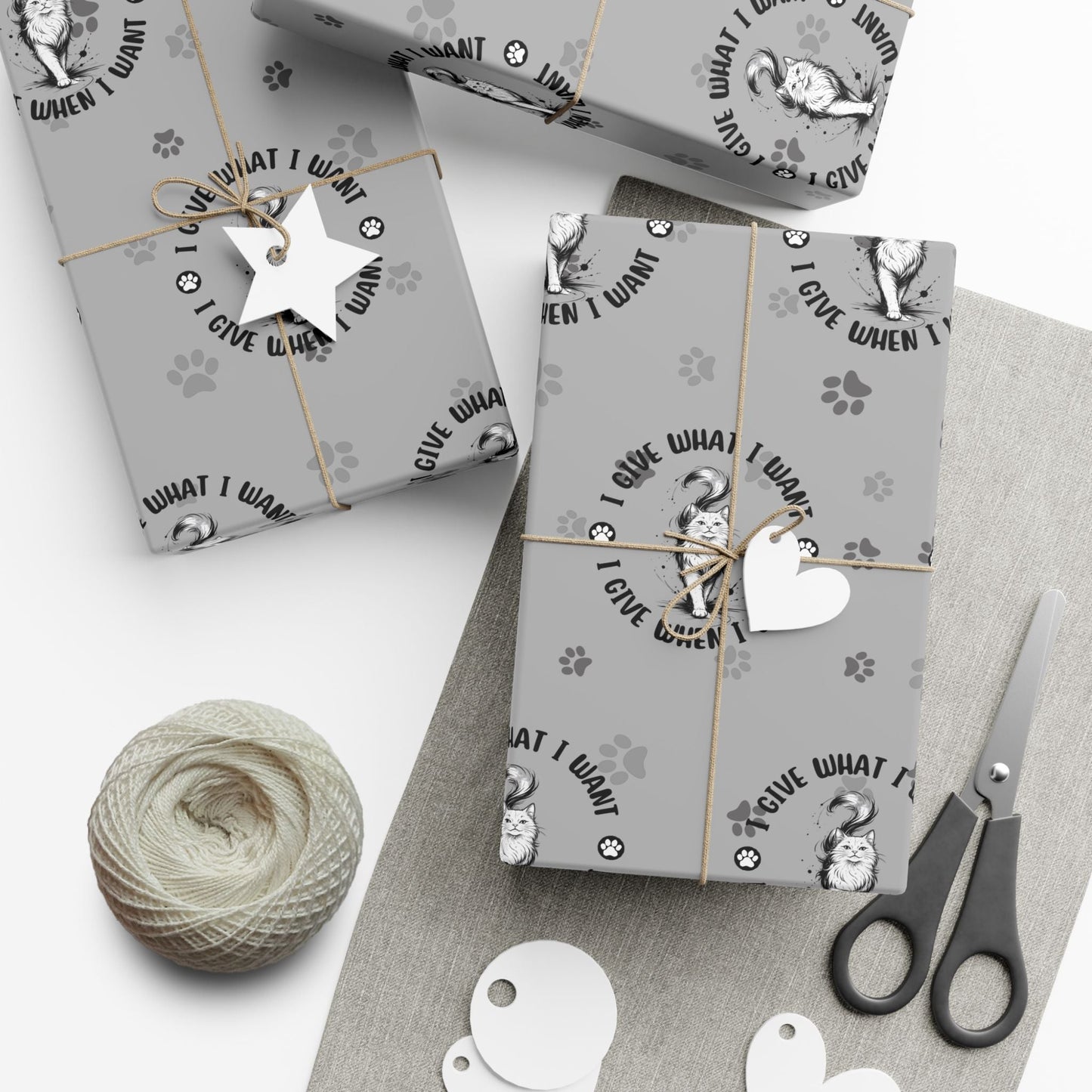 I Give What I Want – Cat Lover Gift Wrap