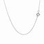 14k White Gold Diamond Cut Cable Link Chain - 0.7mm