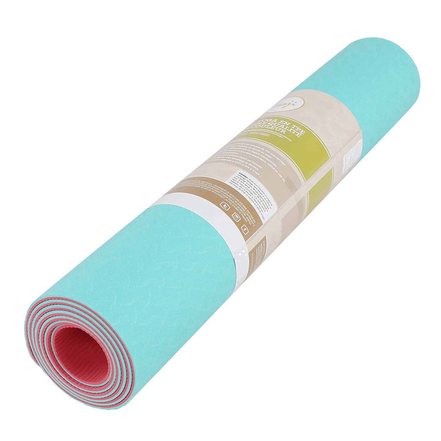 Tapis de yoga TPE écologique bicolore