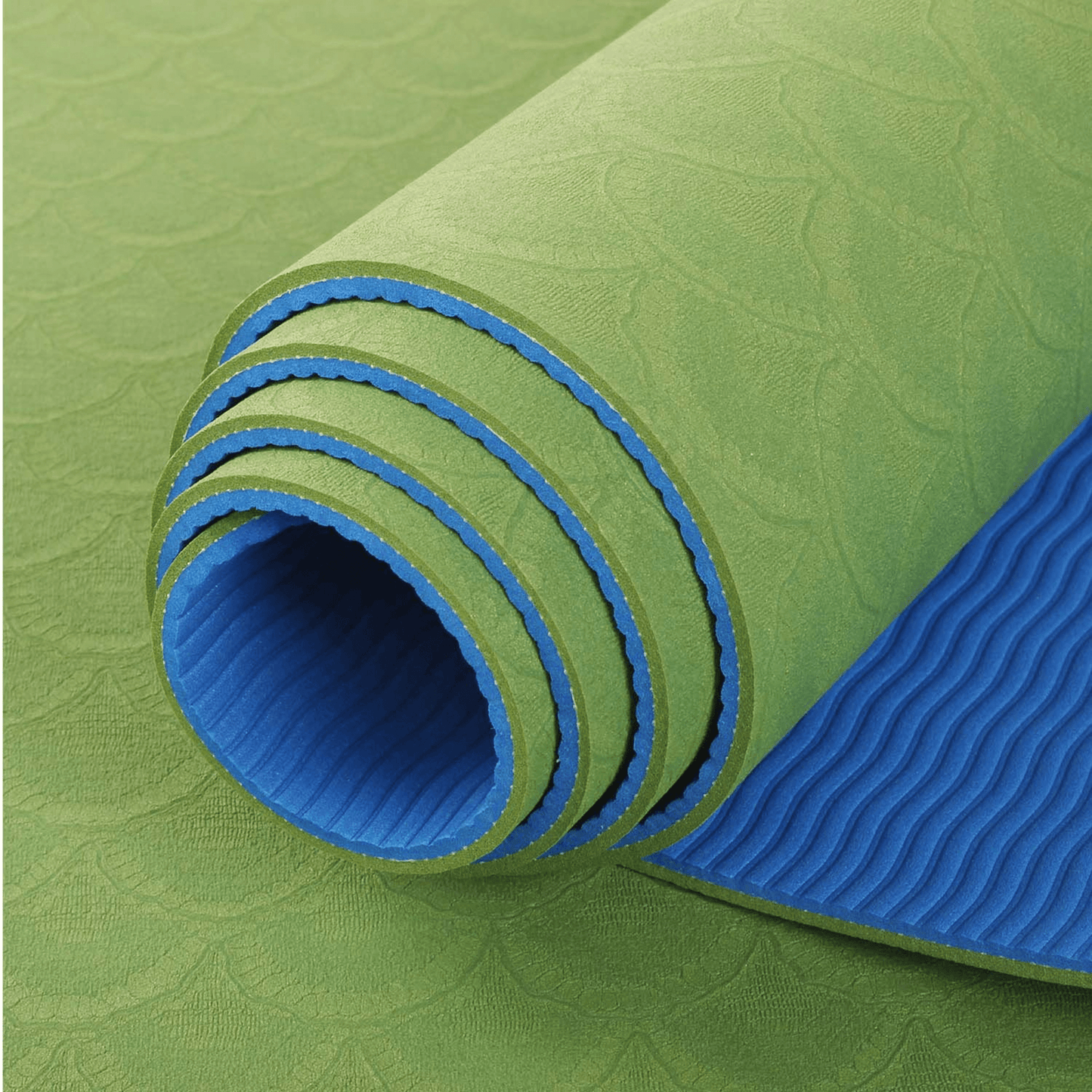 Tapis de yoga TPE écologique bicolore