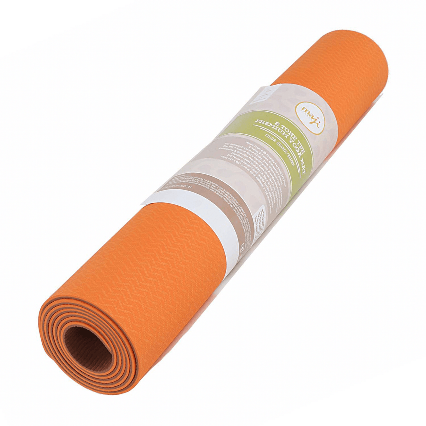 Tapis de yoga TPE écologique bicolore