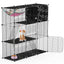 GBruno 3-Tier Playpen with Hammock and Toy Ball