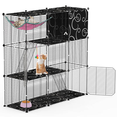 GBruno 3-Tier Playpen with Hammock and Toy Ball