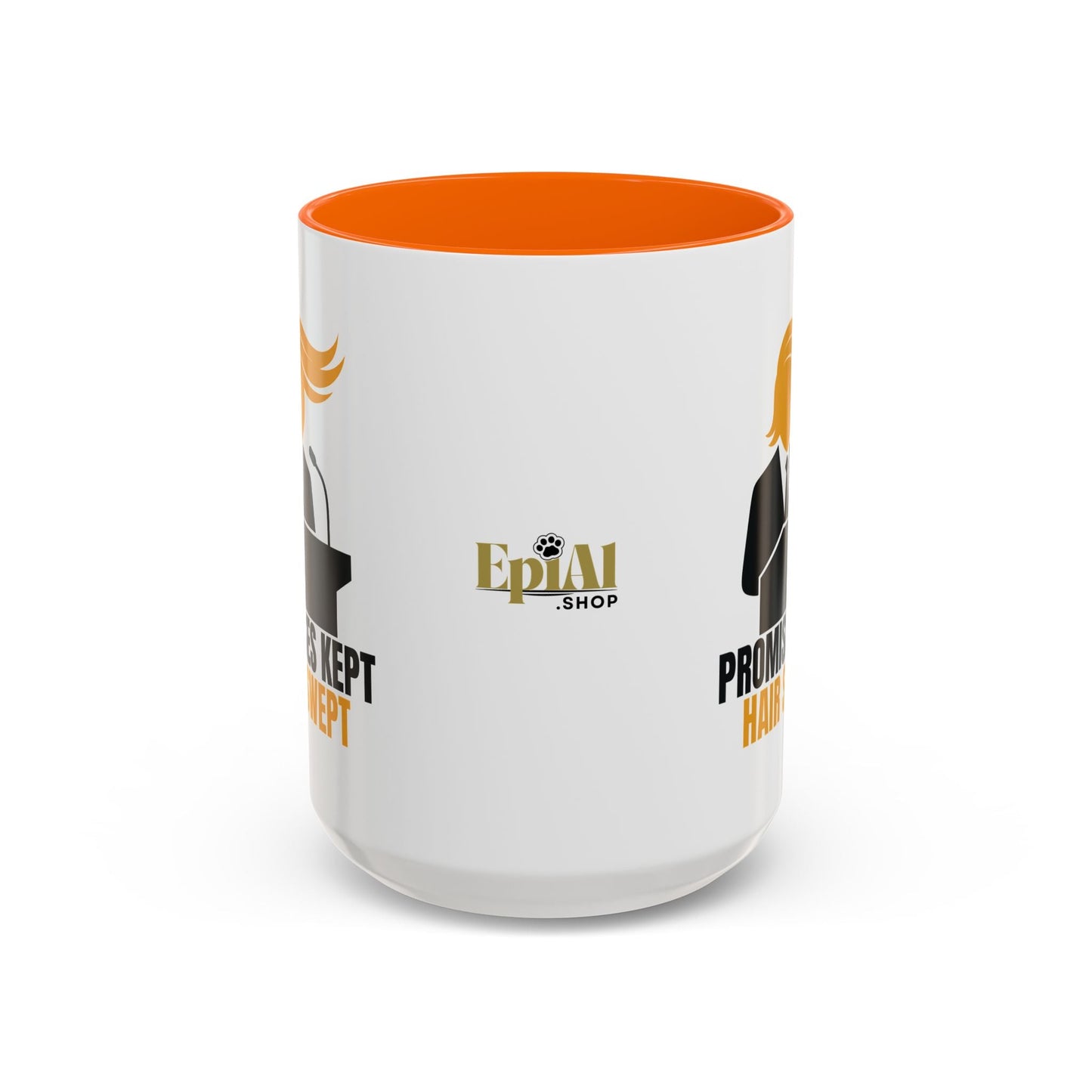 Promises Kept, Hair Swept Two-Tone Coffee Mug