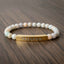 Natural Stone Freedom Bracelet - Stretch Bar Design