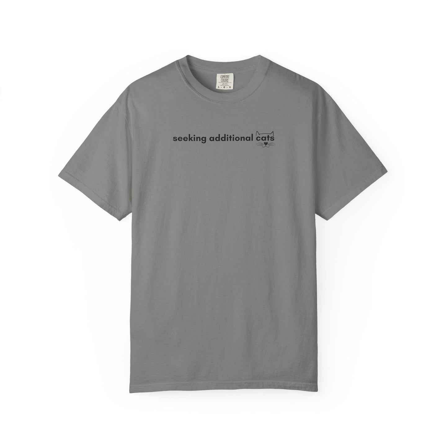 Seeking Additional Cats T-Shirt | Minimalist Cat Lover Tee