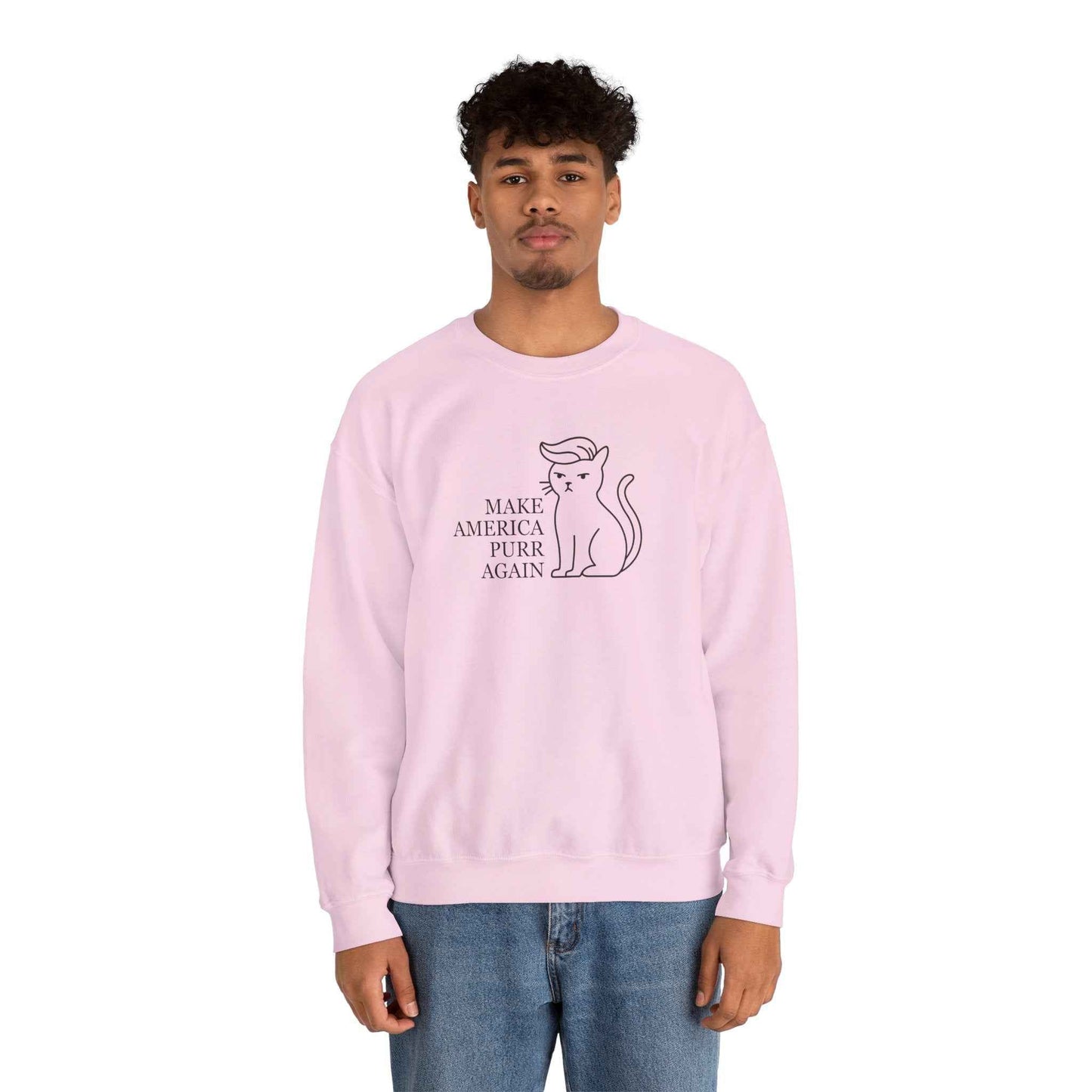 Rendre l'Amérique Purr à Nouveau Sweatshirt Parodique de Chat