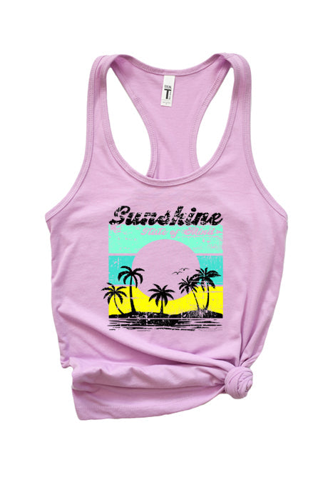 Sunshine Scene Racerback Tank Top