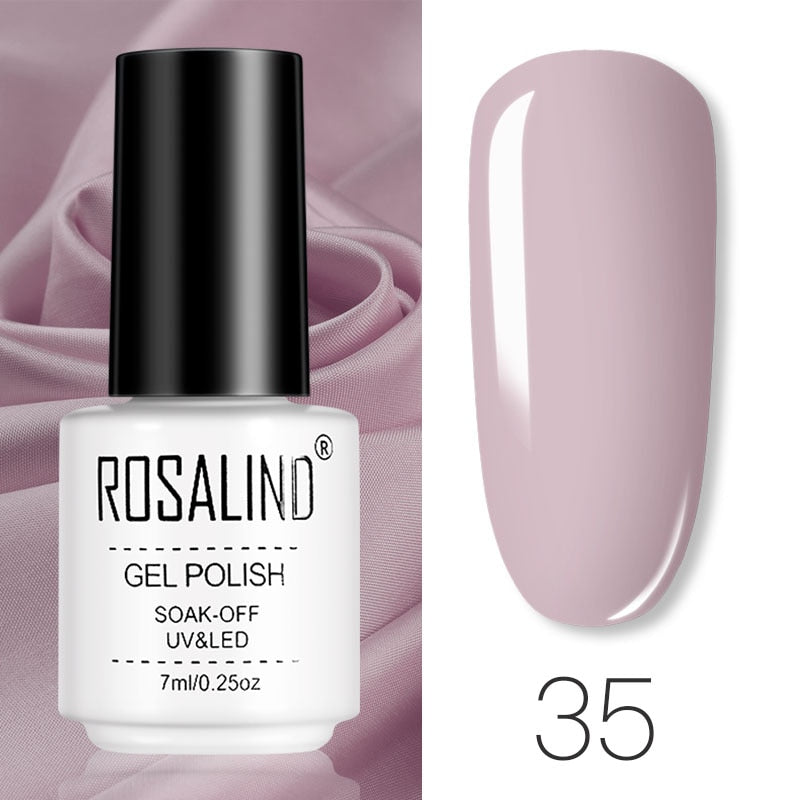 ROSALIND Gel Polish Set Manicure for Nails Semi Permanent Vernis top coat UV LED Gel Varnish Soak Off Nail Art Gel Nail Polish - Korvel